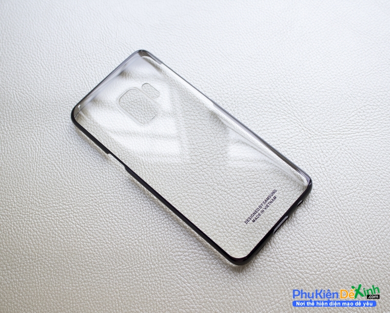 Ốp Lưng Samsung Galaxy S9 Dạng Clear Cover Samsung được làm từ nhựa PU Cao Cấp mỏng gọn viền màu lưng trong vô cùng sang trọng và thanh lịch.